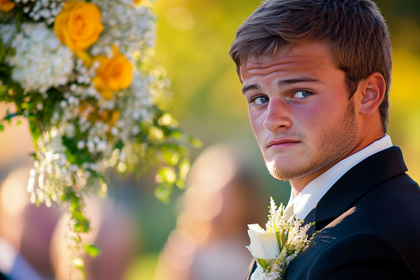 A nervous groom | Source: Midjourney