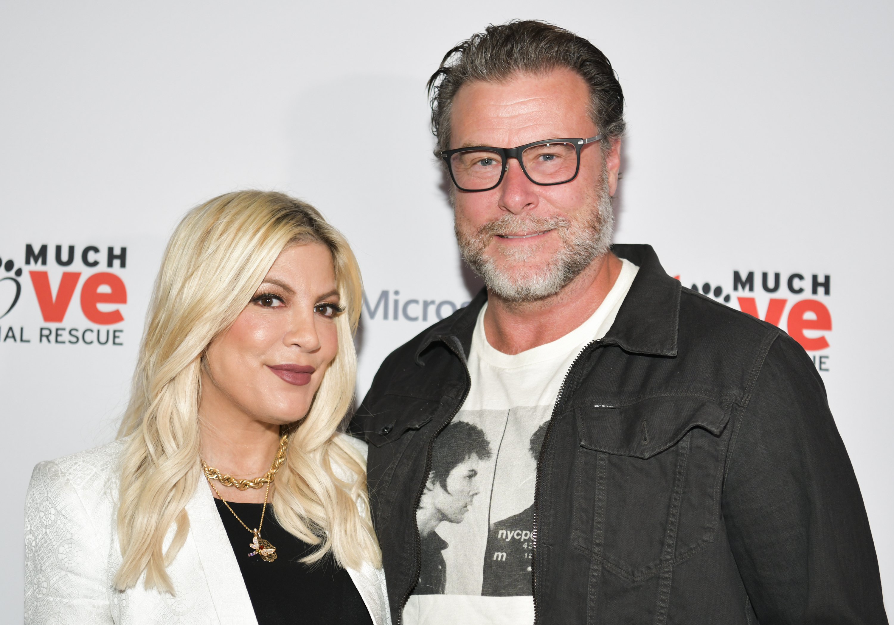 Tori Spelling and Dean McDermott attend the Much Love Animal Rescue 3rd Annual Spoken Woof Benefit at Microsoft Lounge on October 17, 2019, in Culver City, California. | Source: Getty Images