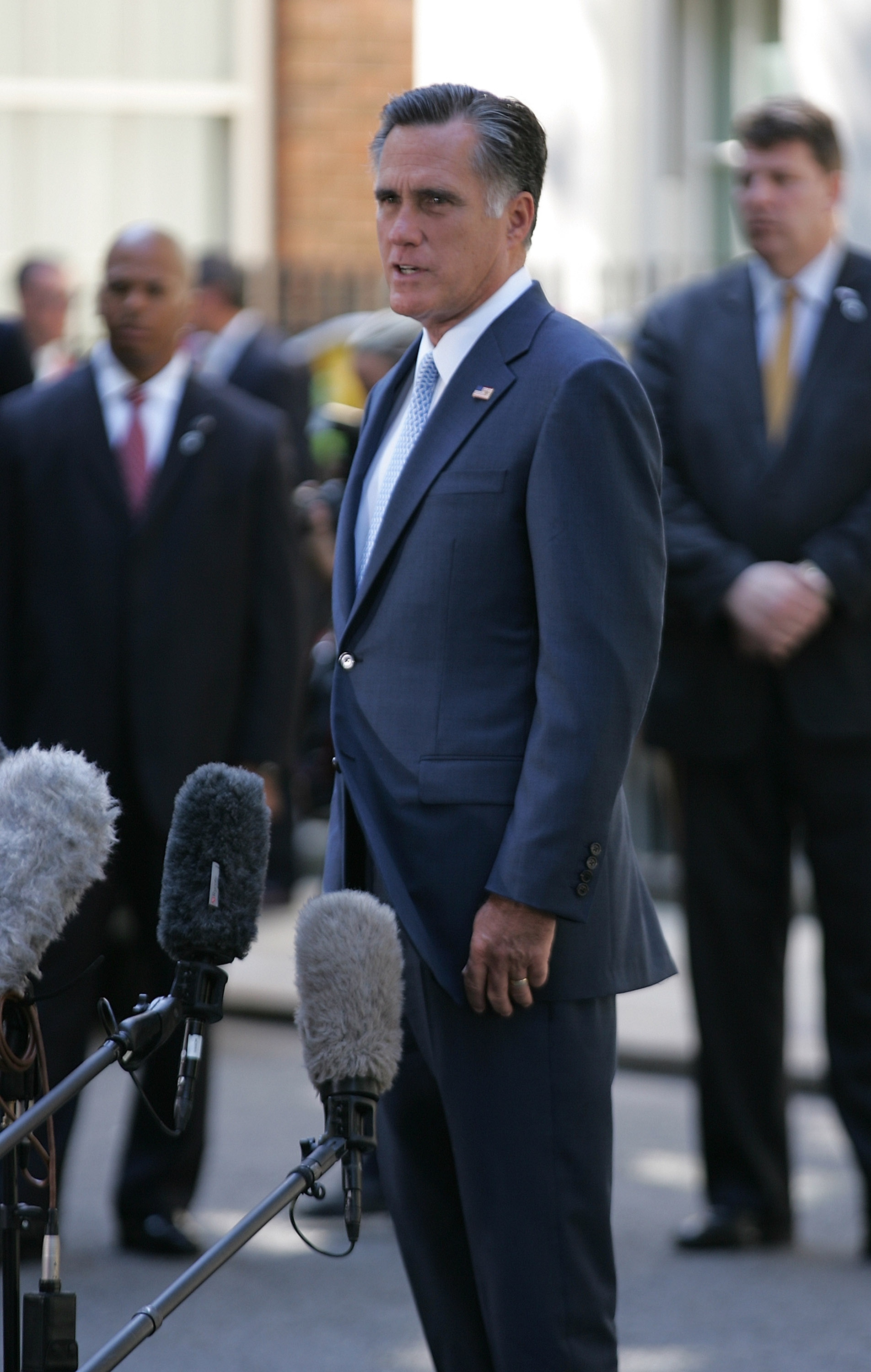 Mitt Romney spotted out in London, England on July 26, 2012. | Source: Getty Images