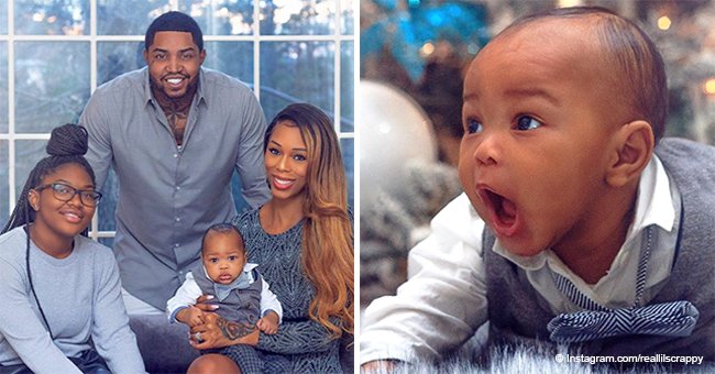 Lil Scrappy's baby son rocks vest and bowtie in recent pictures with his parents and big sister 