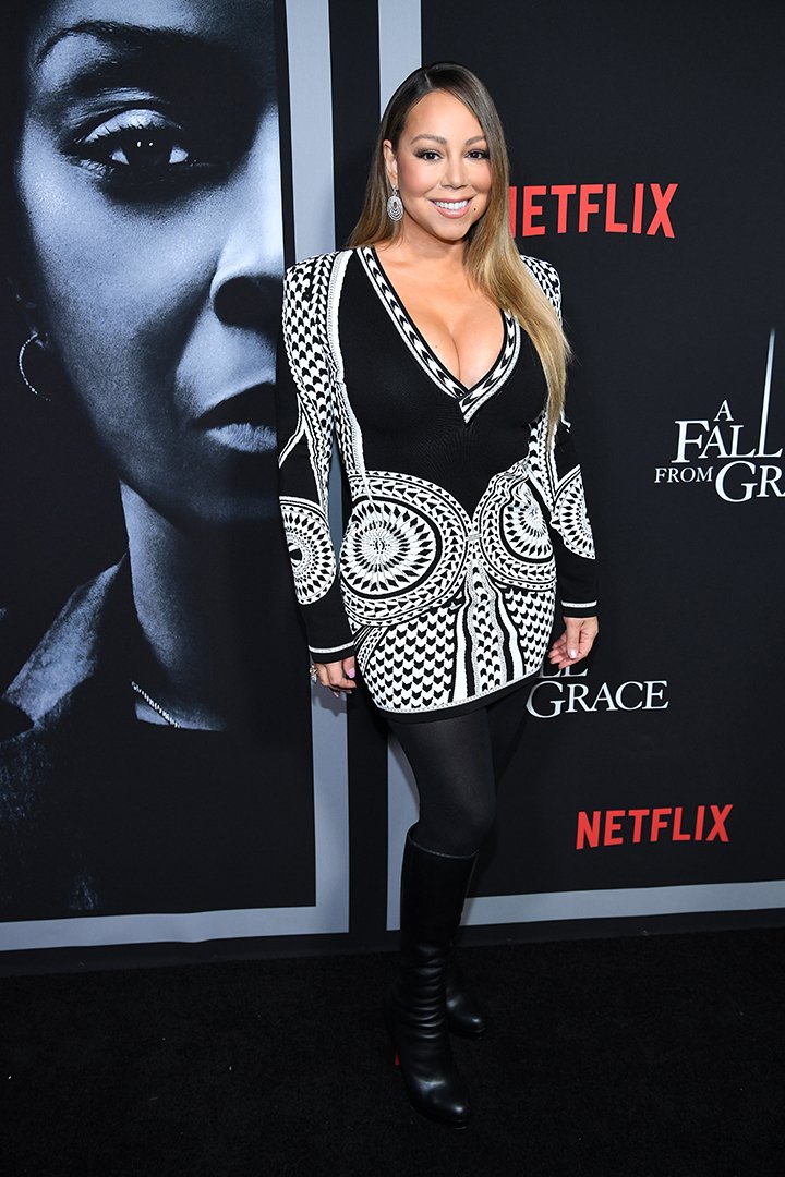 Mariah Carey attending the premiere of Tyler Perry's "A Fall From Grace" at Metrograph in New York City in January 2020. I Image: Getty Images.