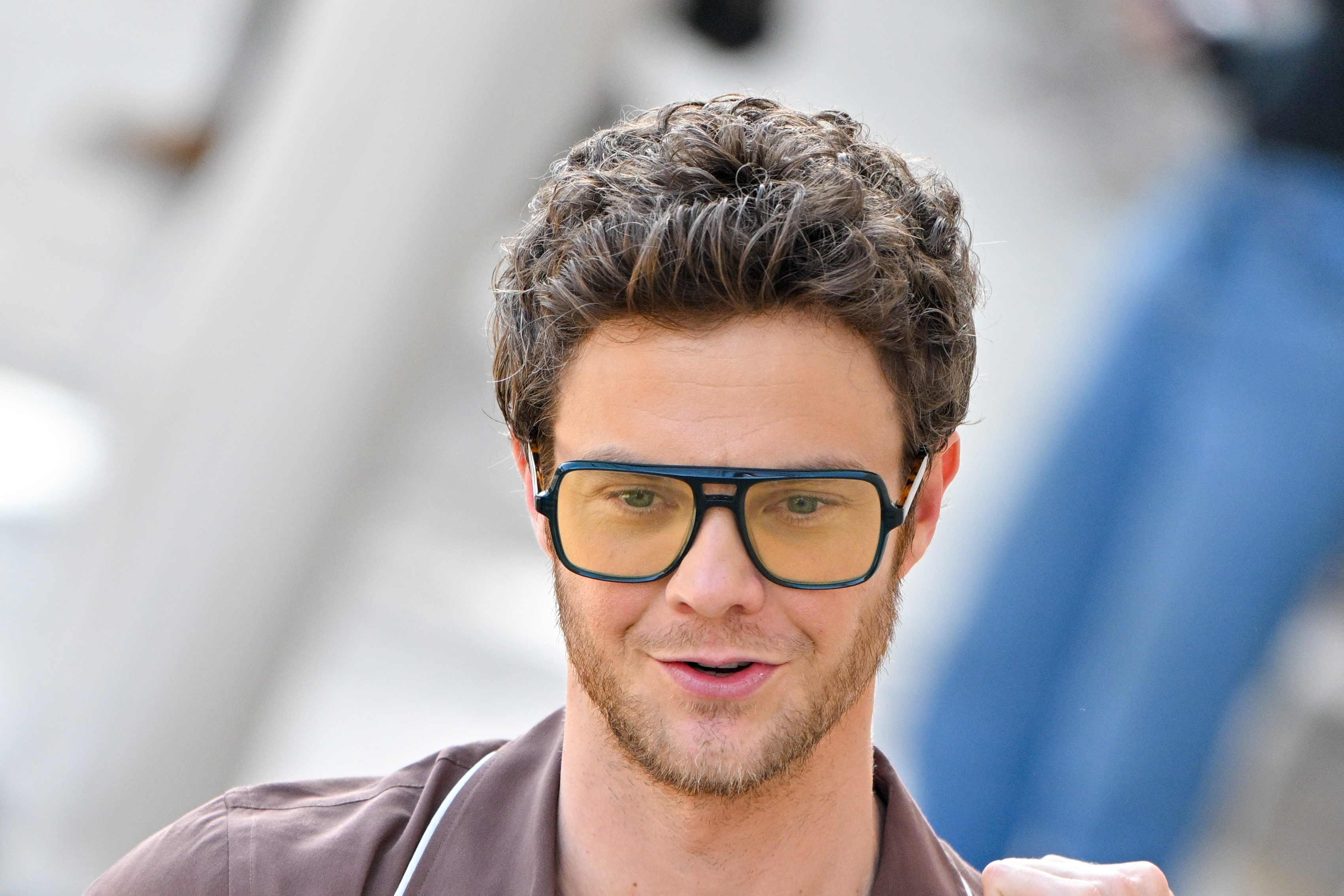 Jack Quaid is seen at "Jimmy Kimmel Live!" on June 19, 2024, in Los Angeles, California. | Source: Getty Images