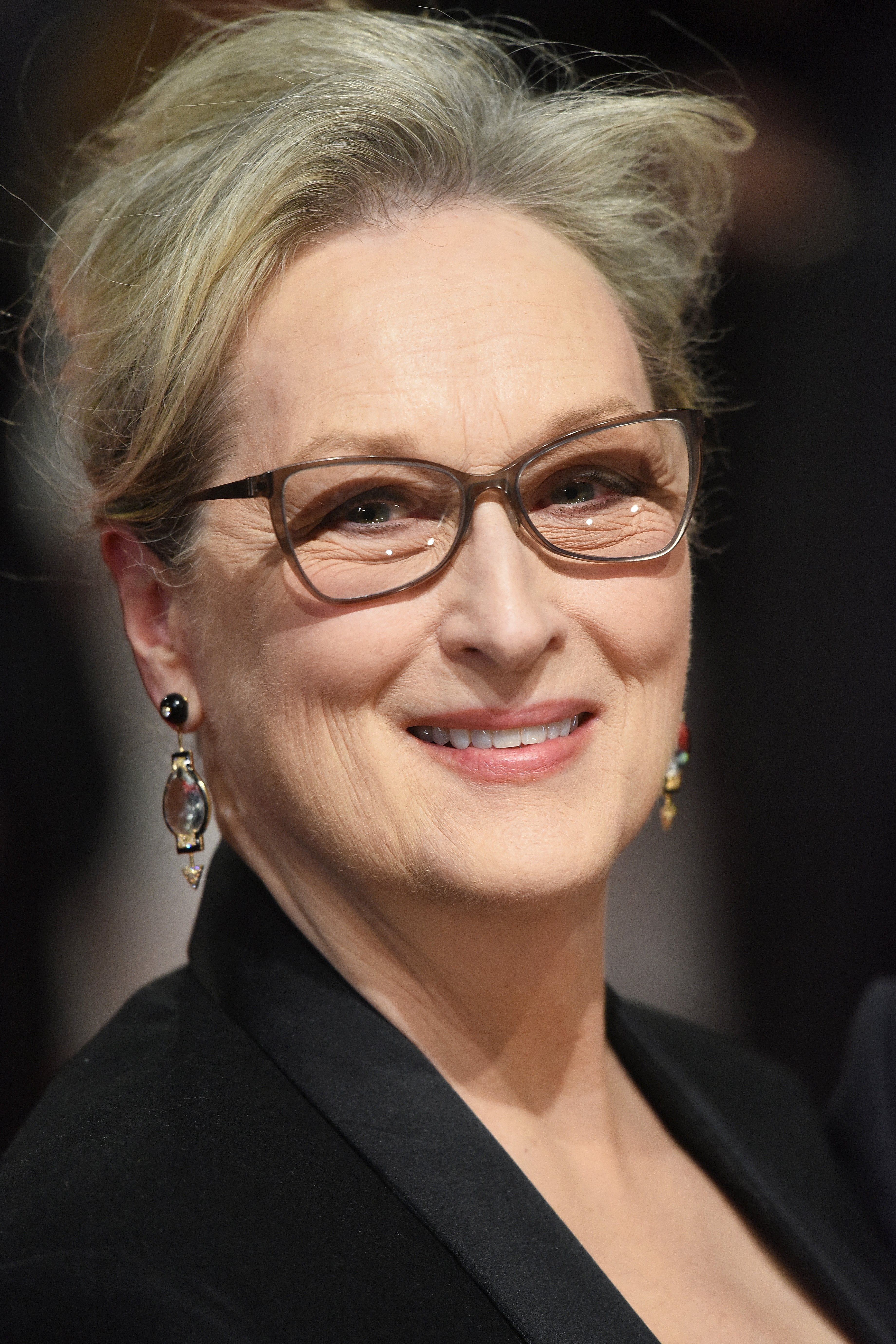 A portrait of Meryl Streep smiling.  |  Source: Getty Images