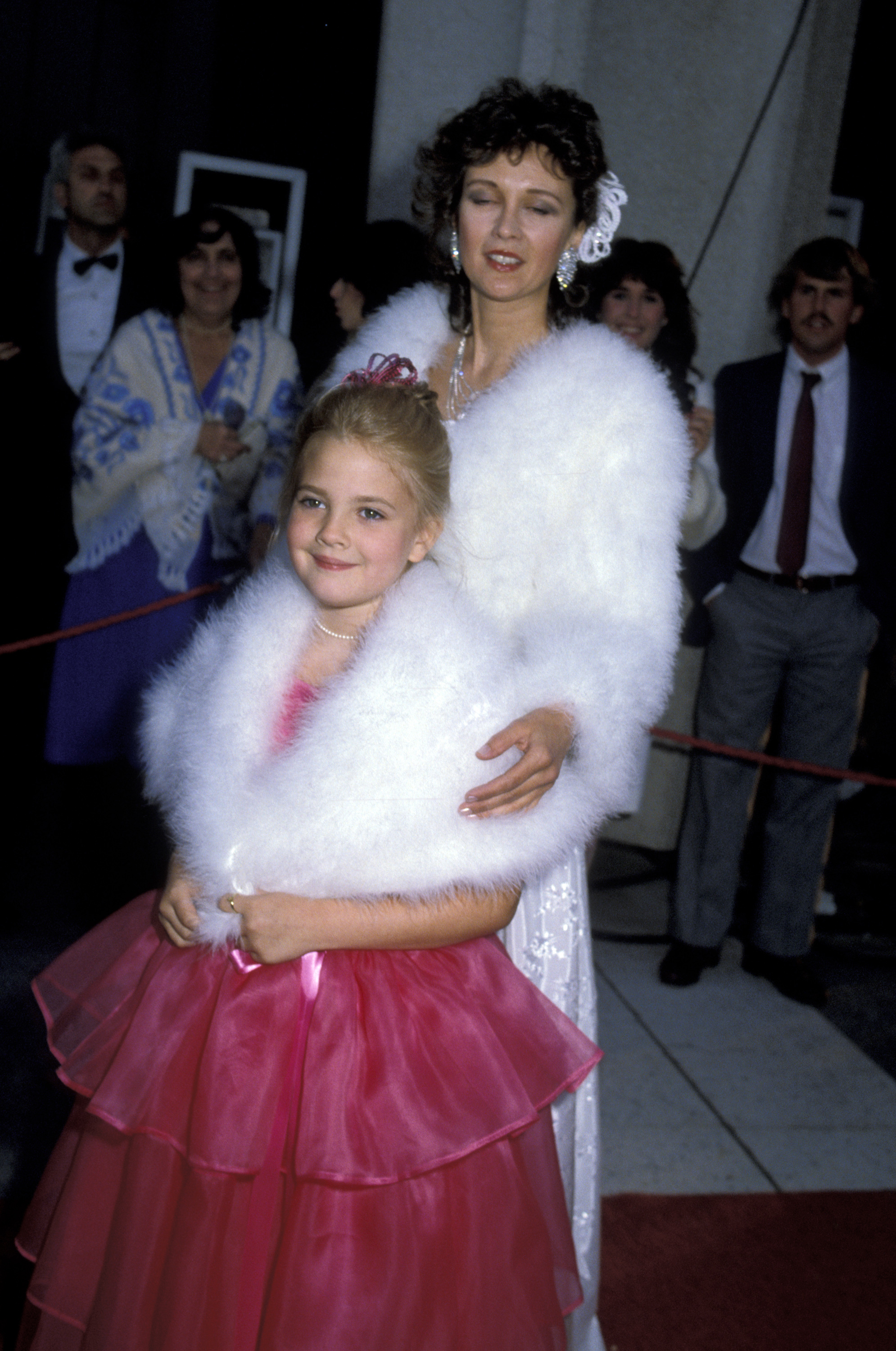 Drew Barrymore and Jaid Barrymore in Los Angeles, California, on April 11, 1983. | Source: Getty Images