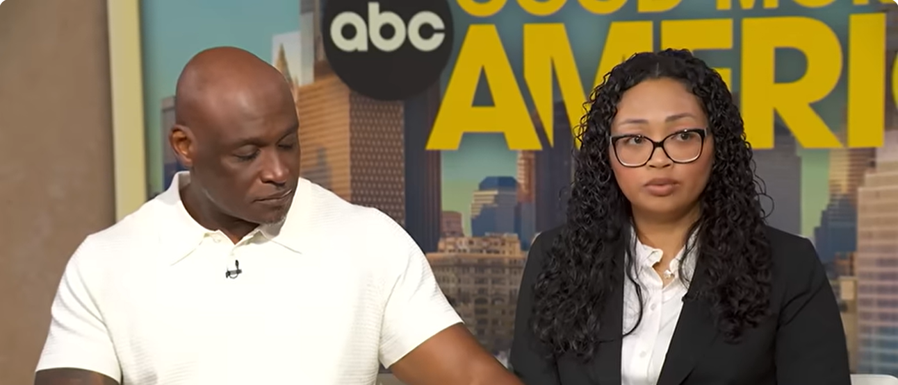 Christine and Elmore Wonsley speak about the questions that have lingered since their son's death. Christine said she found the activity on Nolan Wells' two Snapchat accounts unusual after his phone was returned, telling viewers the absence of saved photos and videos struck her as "suspicious." | Source: YouTube/Good Morning America and ABC News
