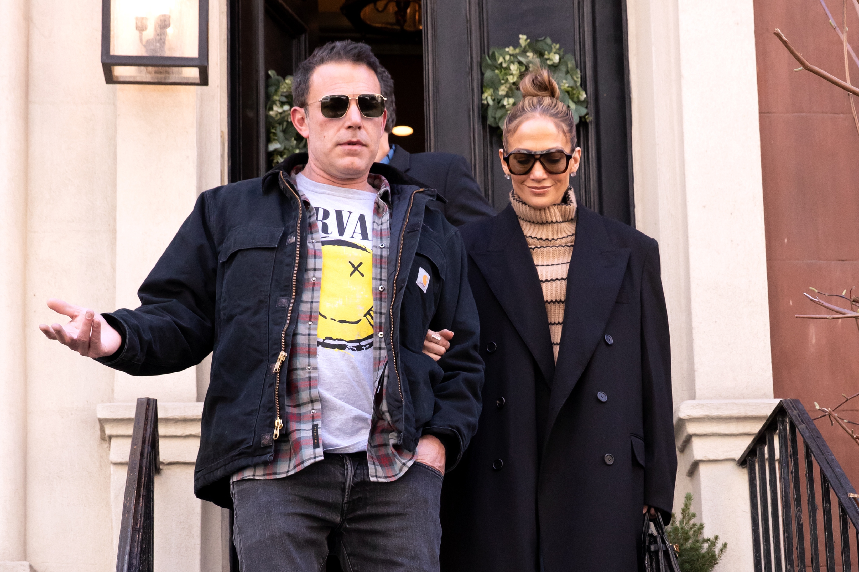 Ben Affleck and Jennifer Lopez are seen out and about on March 30, 2024 in New York City | Source: Getty Images