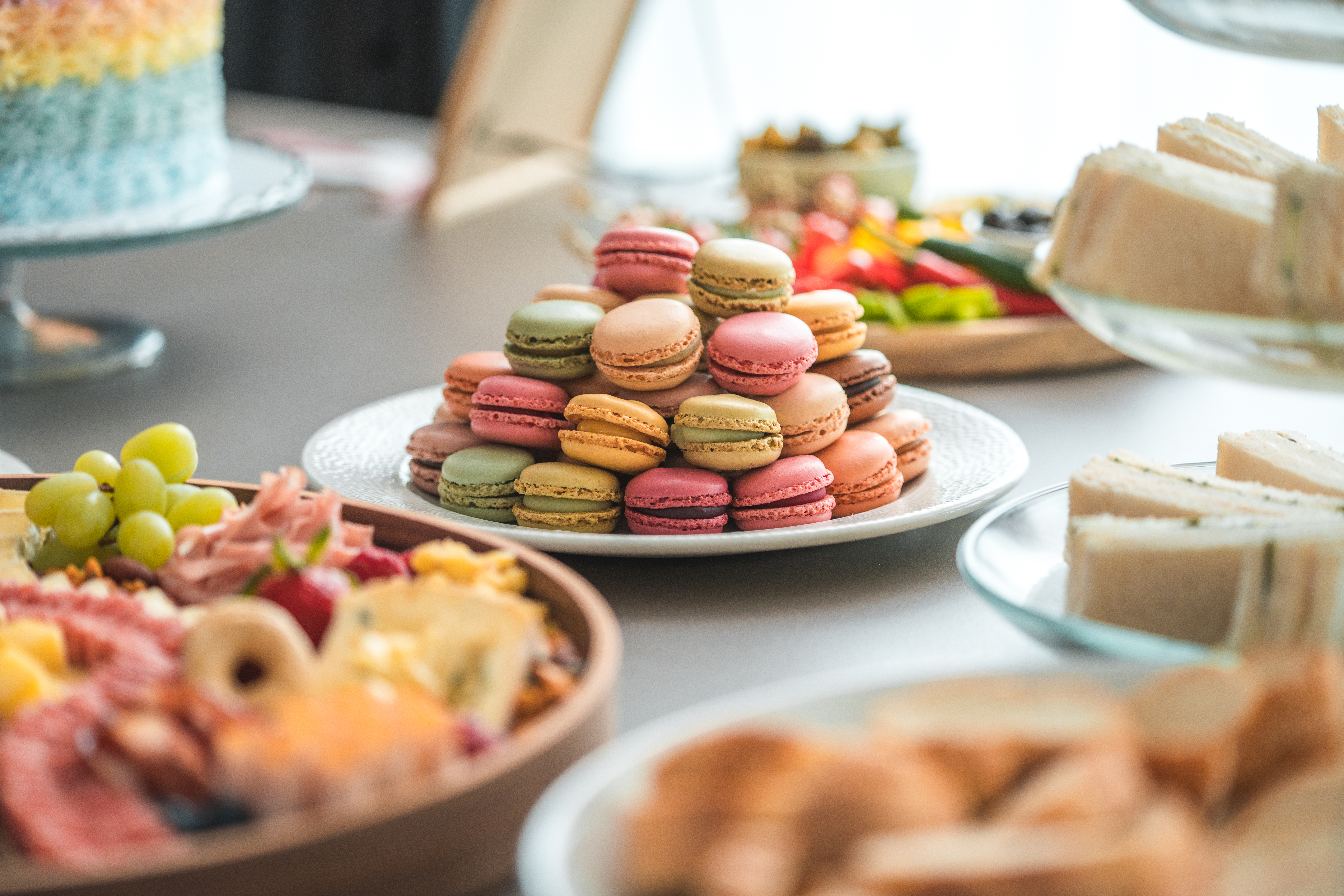 Assorted Macarons Adding Sweetness to Baby Shower Buffet | Source: Getty Images