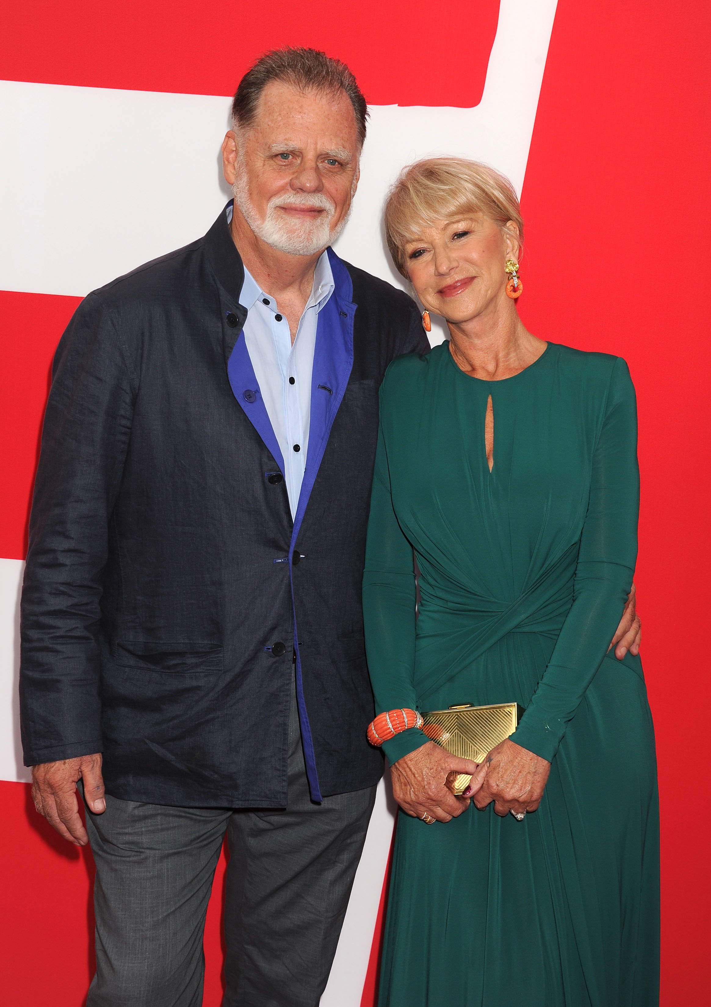  Director Taylor Hackford and actress wife Helen Mirren arrive at the 'RED 2' - Los Angeles Premiere at Westwood Village on July 11, 2013 | Source: Getty Images