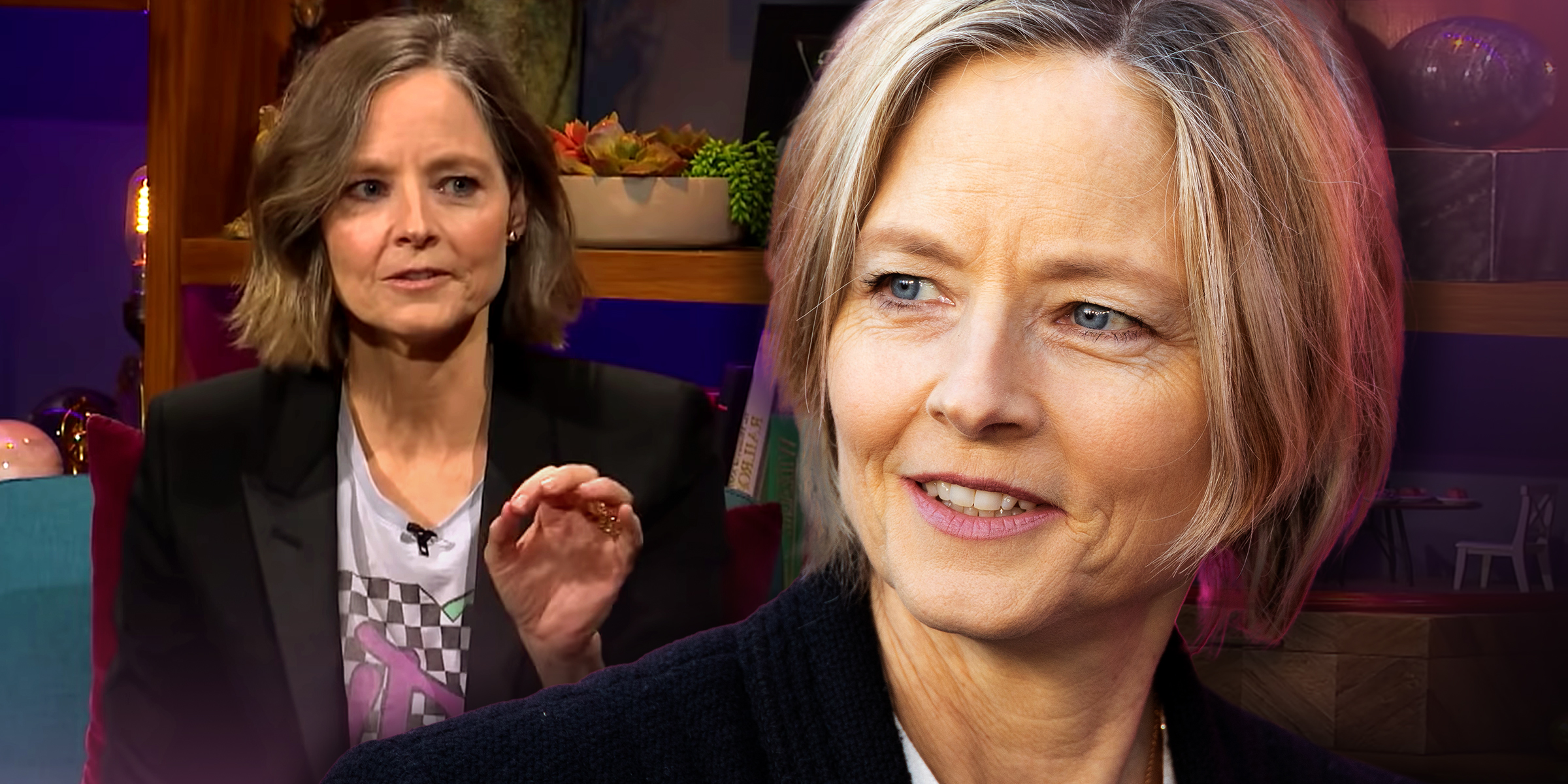 Jodie Foster | Source: Youtube.com/The Late Late Show with James Corden | Getty Images