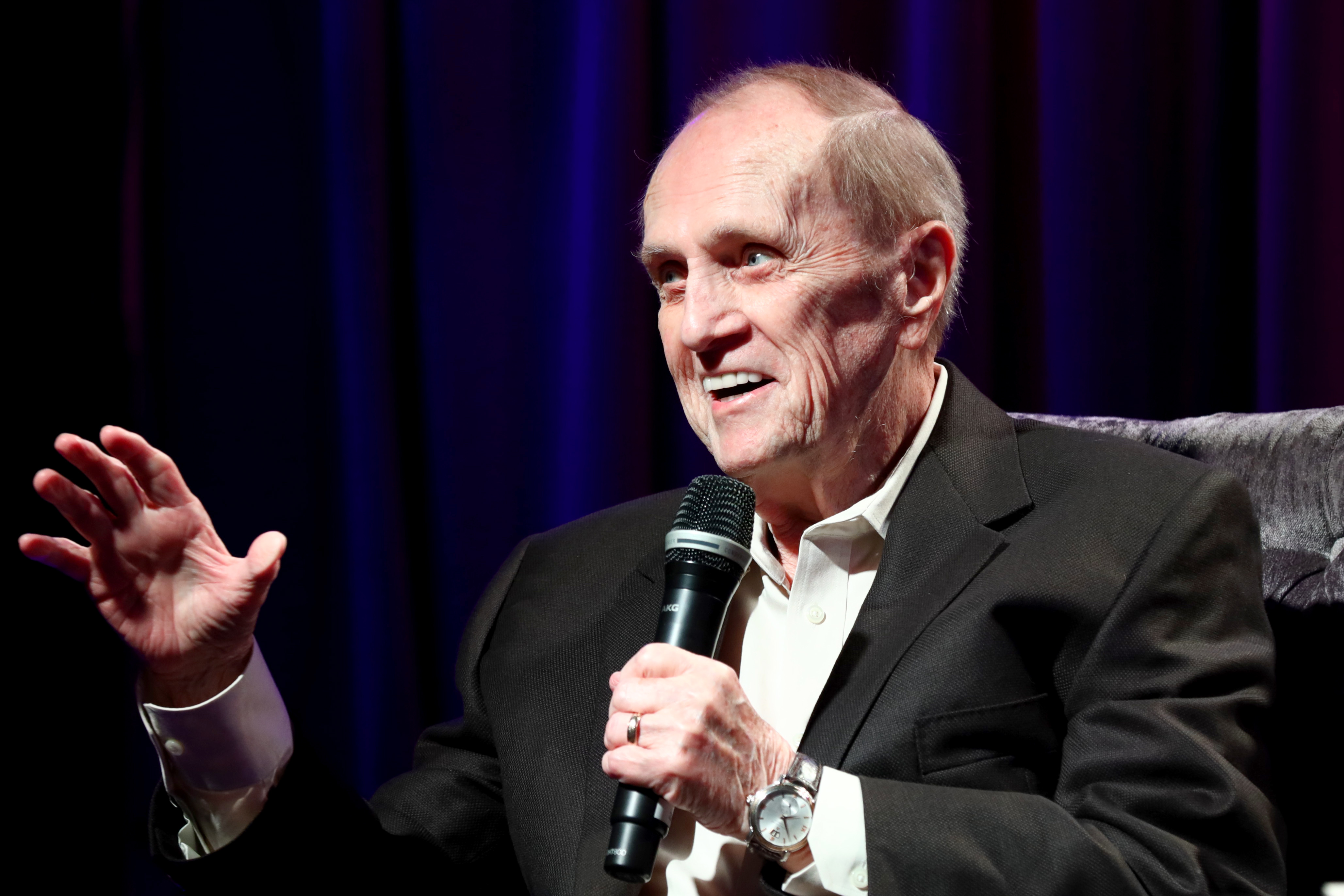 Bob Newhart speaking at the An Evening With Bob Newhart event in Los Angeles, California on February 12, 2019 | Source: Getty Images