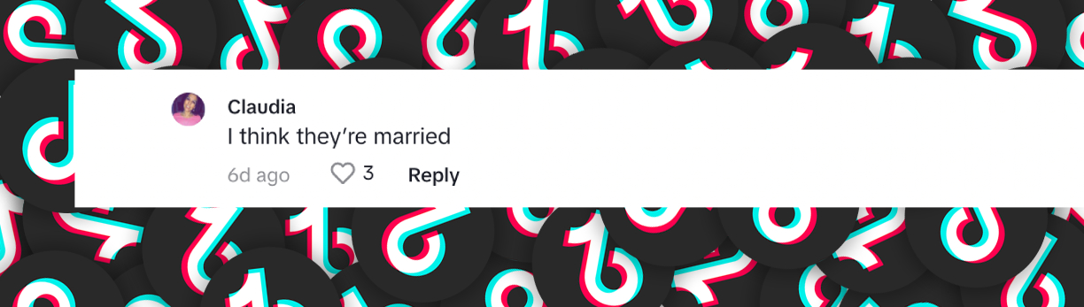 A fan's comment speculating that Taylor Swift and Travis Kelce are married dated July 20, 2024 | Source: Tiktok./@mrbridgerton