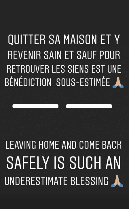 Capture de la story Instagram de Matt Pokora | mattpokora - Instagram