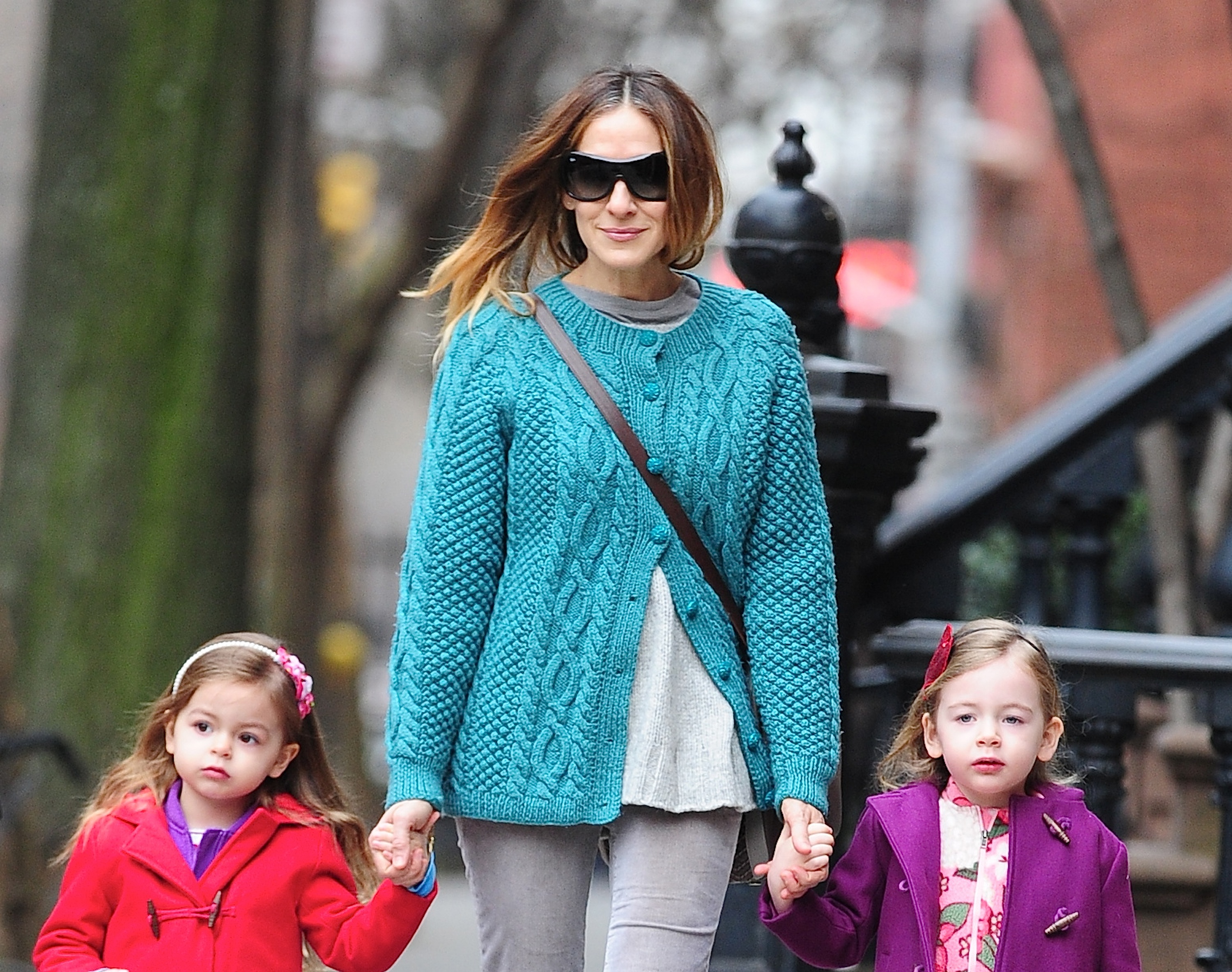 Sarah Jessica Parker, Marion Broderick and Tabitha Broderick seen in the West Village on March 11, 2013, in New York City. | Source: Getty Images