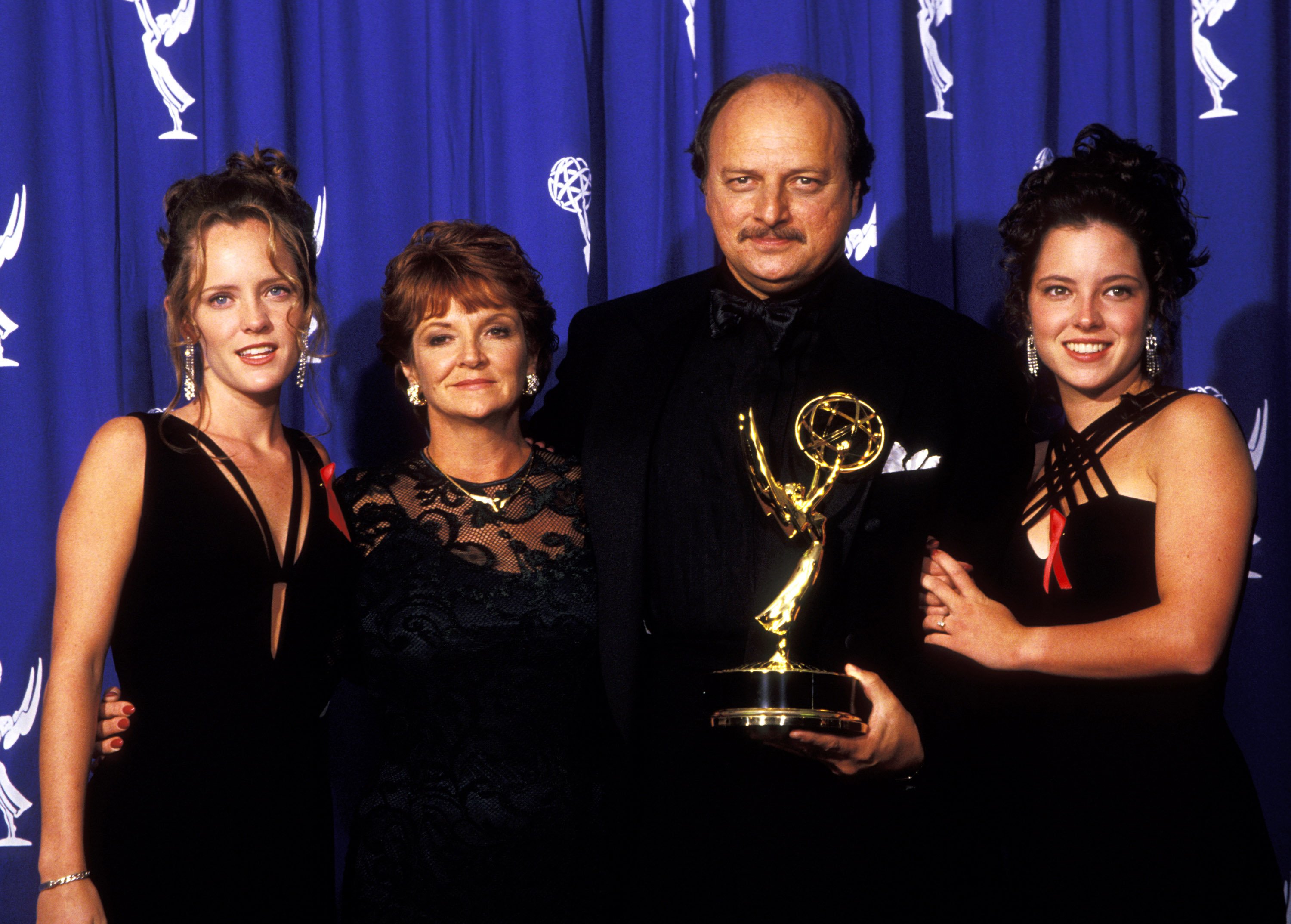 Dennis Franz with his wife, Joanie Zeck, and daughters Krista Zeck and Tricia Zeck during the 46th Annual Primetime Emmy Awards. / Source: Getty Images