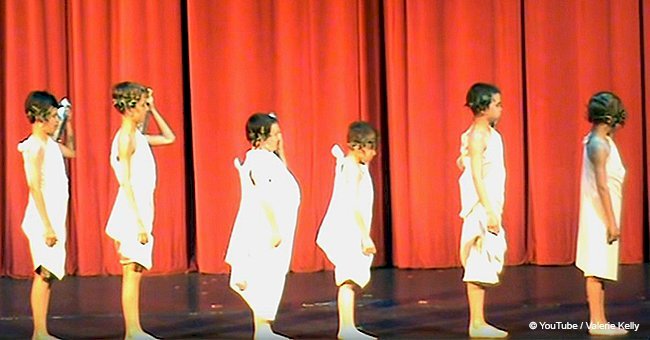 6 kids line up on stage and steal the show the instant they start to move