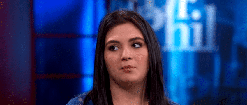 22-year-old lady who shocked the world by revealing she was pregnant with baby Jesus at 16. Photo: YouTube/Dr. Phil