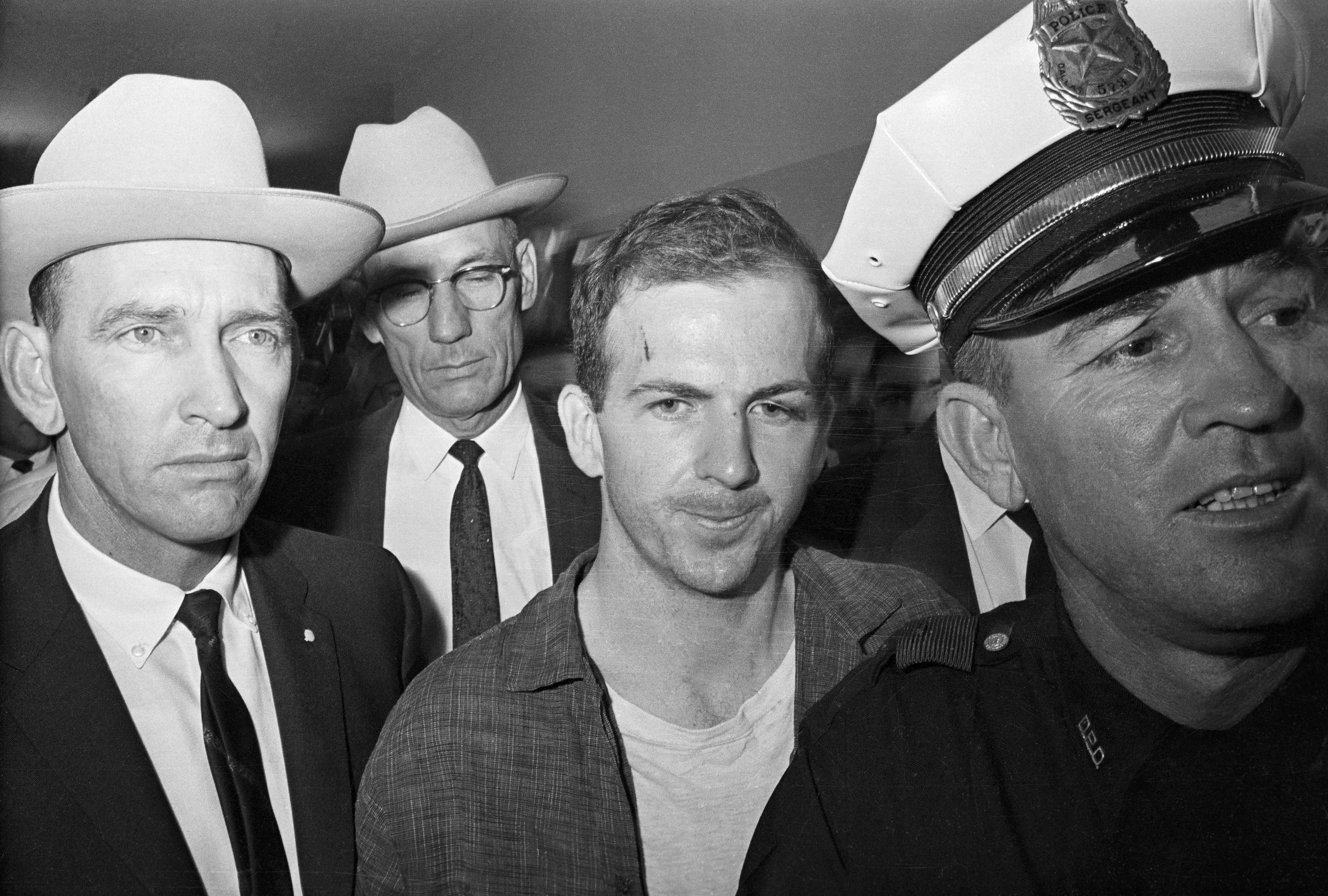 Lee Harvey Oswald being arrested on November 22, 1963. | Source: Getty Images