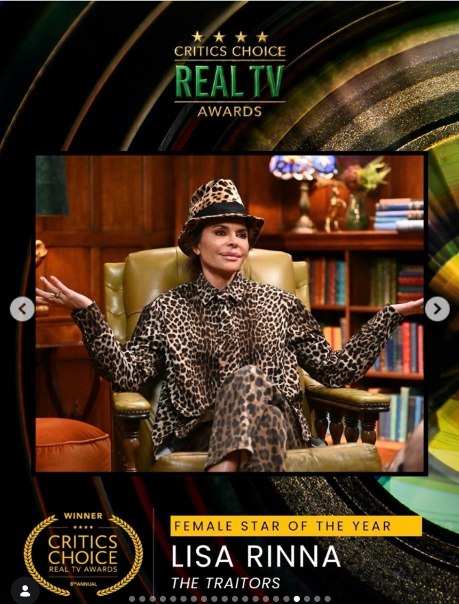 Beyond the bold outfits and memorable appearances, Lisa Rinna also reflected on a career-defining moment that rounded out a year filled with personal and professional highlights. | Source: Instagram/lisarinna