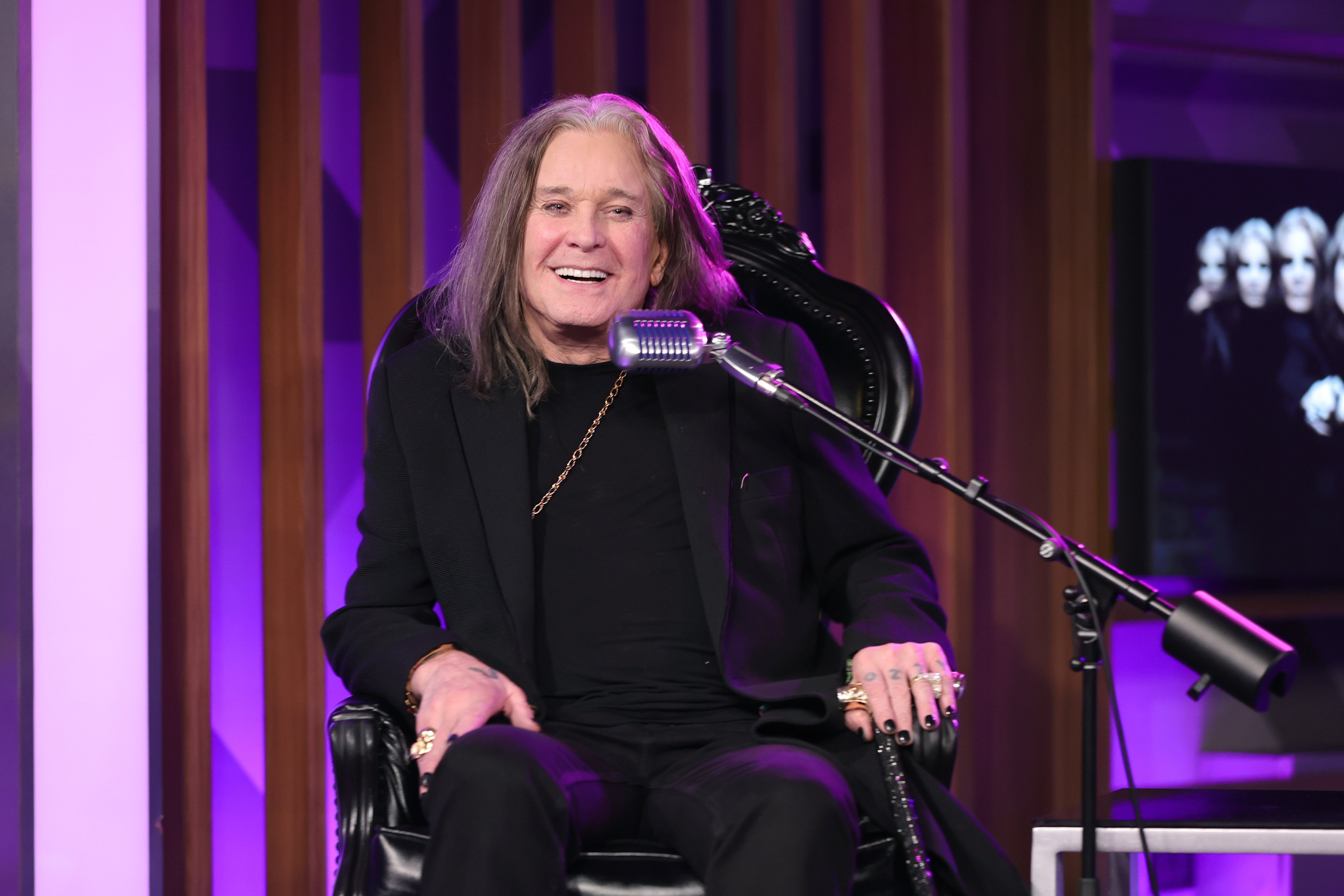Ozzy Osbourne at the Ozzy Osbourne Album Special on SiriusXM at SiriusXM Studios in LA, California, on July 29, 2022. | Source: Getty Images