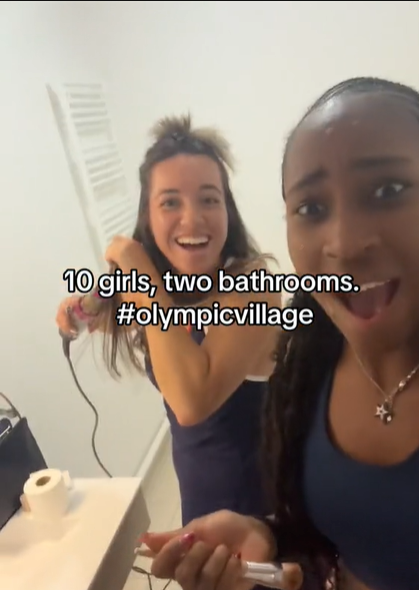 Coco Gauff with a roommate, dated July 27, 2024 | Source: TikTok/@cocogauff