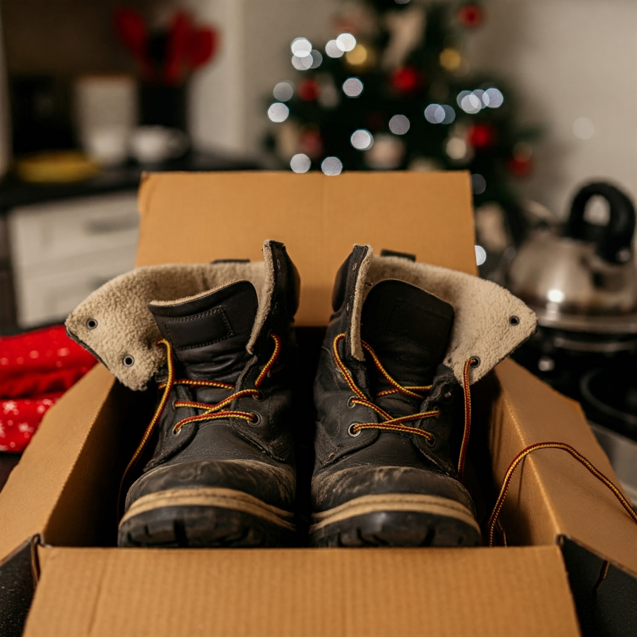 A pair of winter boots in a box | Source: Gemini