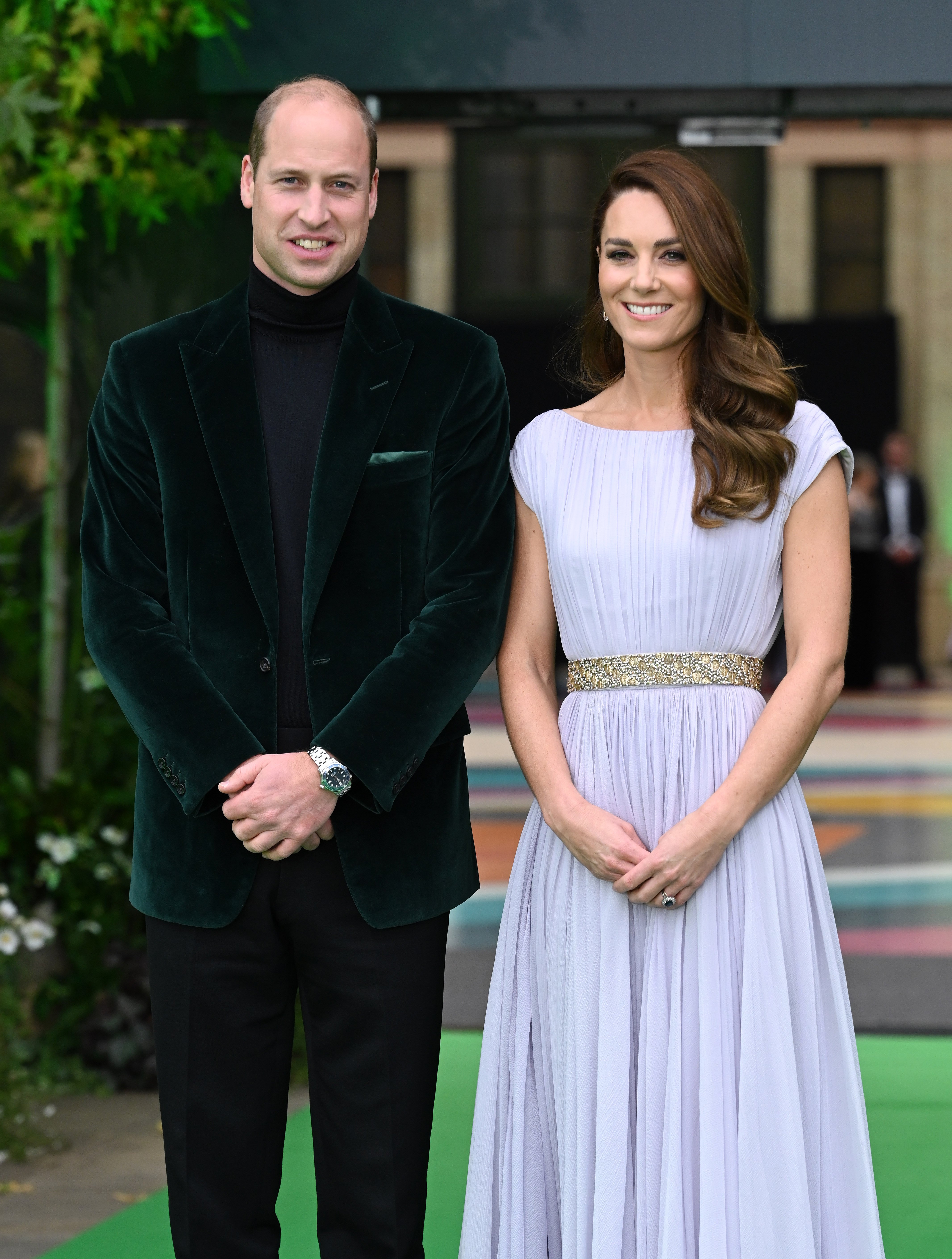 Prince William, Duke of Cambridge and Kate Middleton, Duchess of Cambridge during the Earthshot Prize 2021 at Alexandra Palace on October 17, 2021 in London, England. / Source: Getty Images