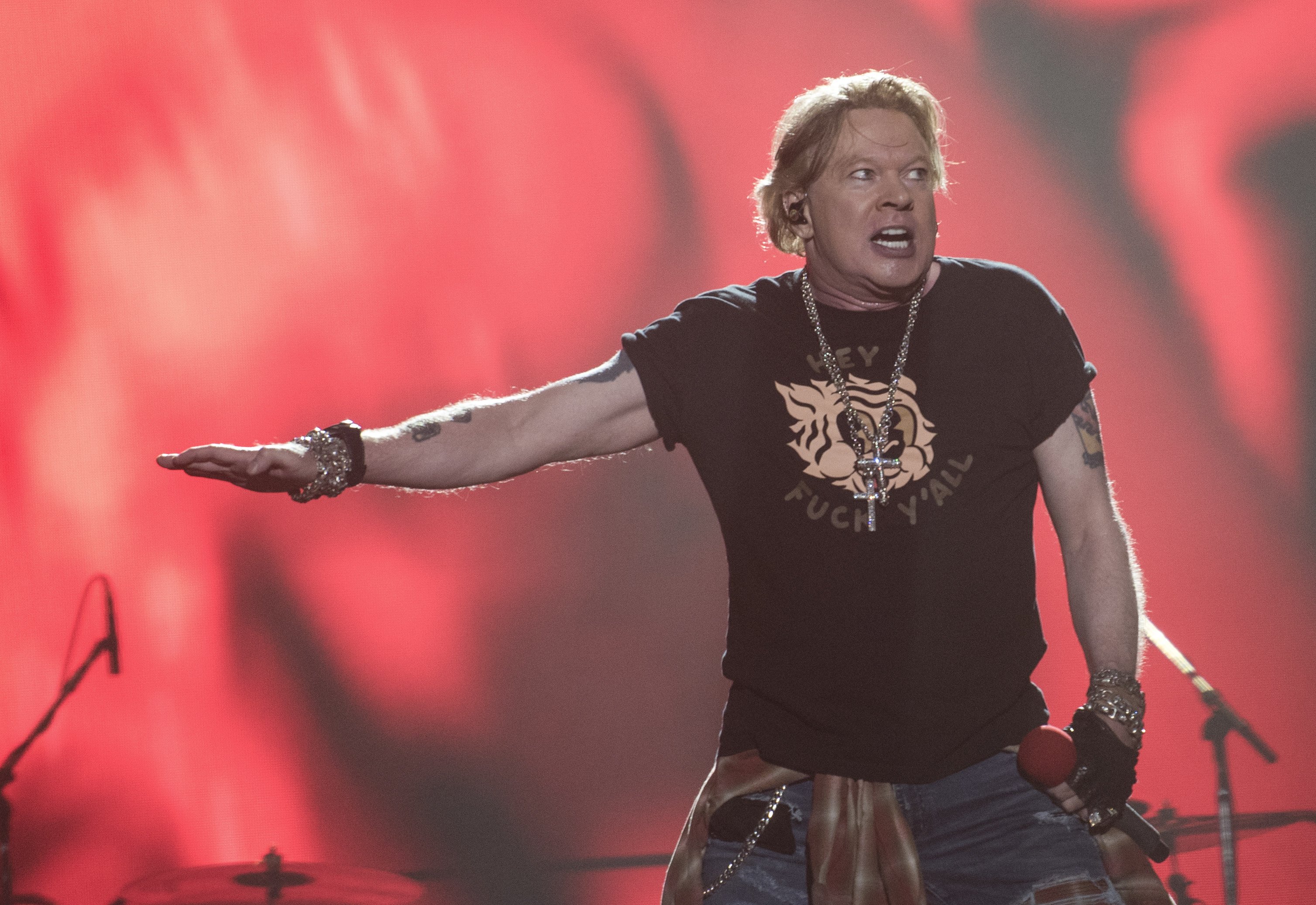 Axl Rose lead singer of band "Guns N´ Roses" performs during the Vive Latino 2020 festival at the Foro Sol in Mexico City, on March 14, 2020. | Source: Getty Images