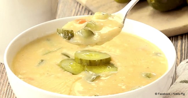 This absolutely delicious dill pickle soup recipe is taking the internet by storm