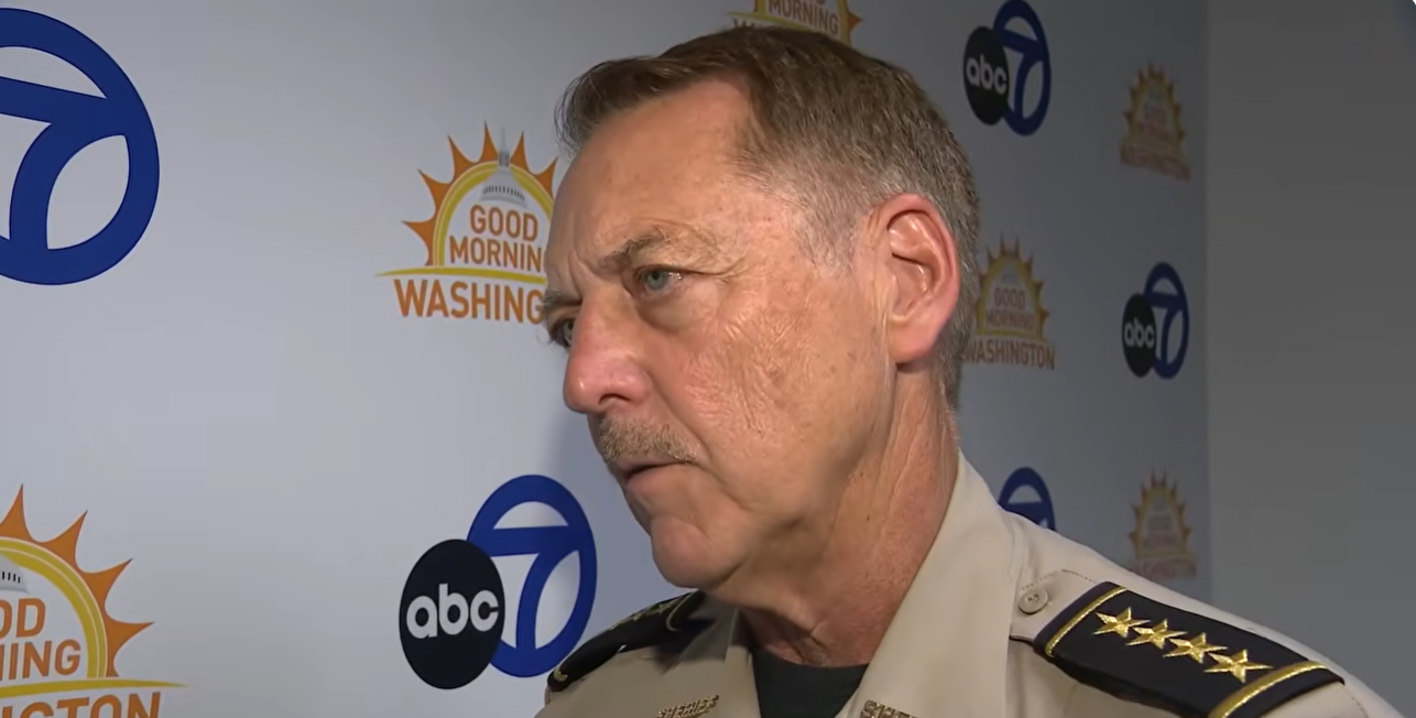 Loudoun County Sheriff Mike Chapman speaks during a media briefing, explaining that investigators are gathering witness statements, evidence, and interviews as they work to determine what led to the shooting. | Source: YouTube/ABC 7 News - WJLA