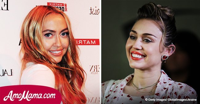 Miley Cyrus shares a photo with her stunning 30-year-old sister. The two look identical