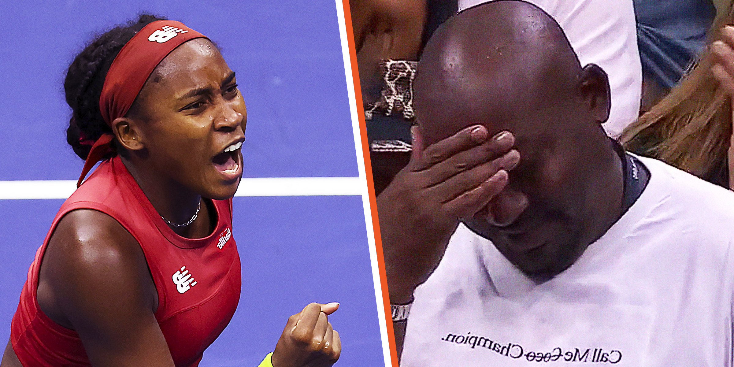 Coco Gauff | Corey Gauff | Source: Getty Images | Twitter.com/usopen