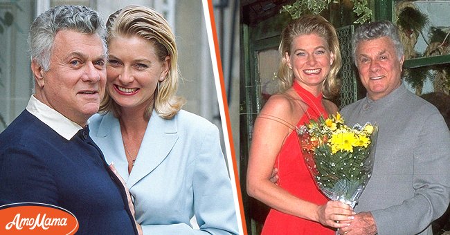 [Left] Actor Tony Curtis and Jill Vandenberg Curtis pose in Paris on March 13, 1995 in Paris, France; [Right] Tony Curtis and Jill Vandenberg in Paris. | Source: Getty Images