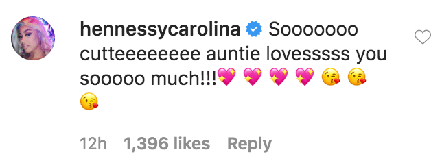 Hennessey Carolina commented on Cardi B’s photo of her daughter Kulture Kiari Cephus dressed as a cowgirl | Source: Instagram/com/iamcardib
