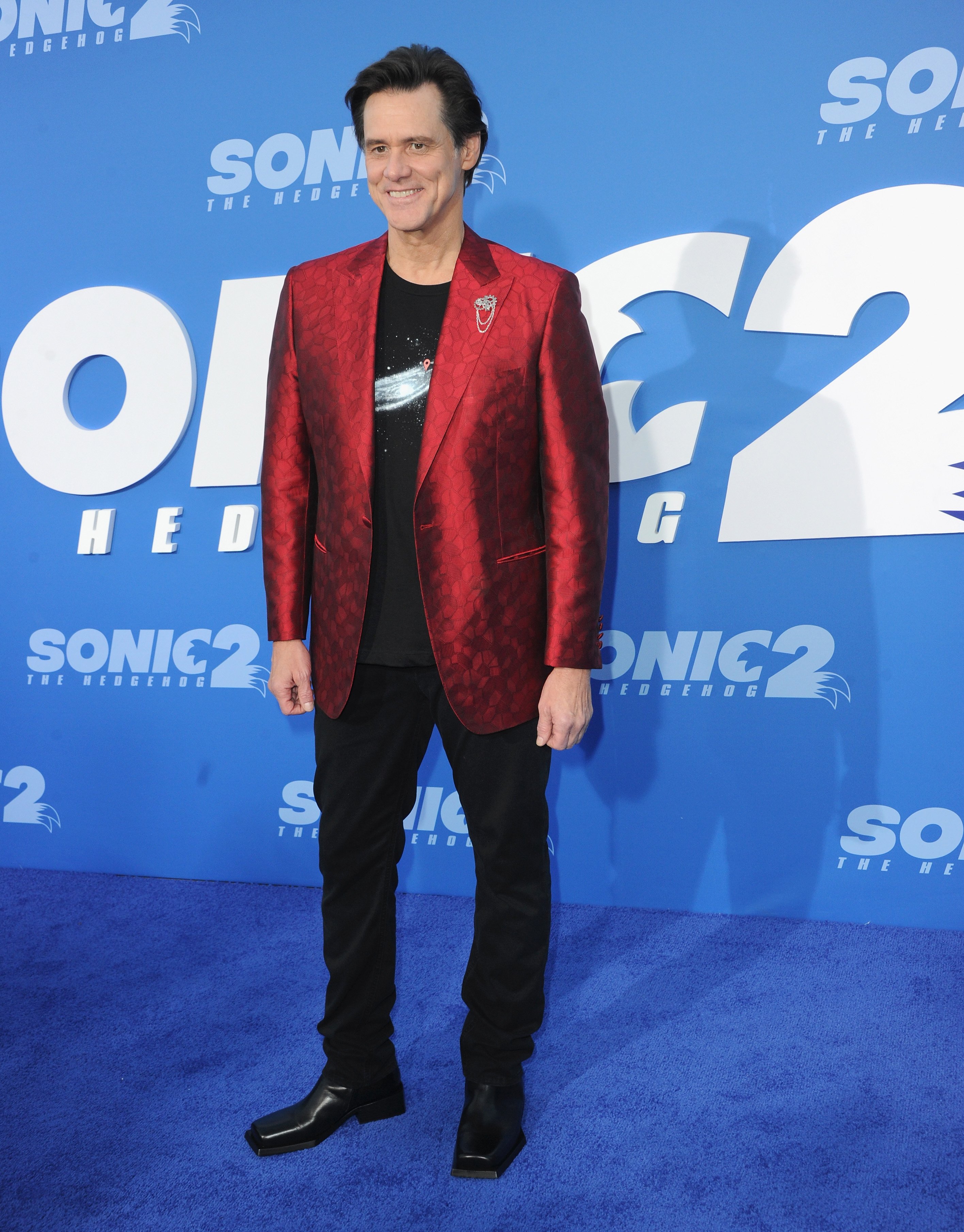 Jim Carrey at the screening of "Sonic The Hedgehog 2" on April 5, 2022, in California | Source: Getty Images