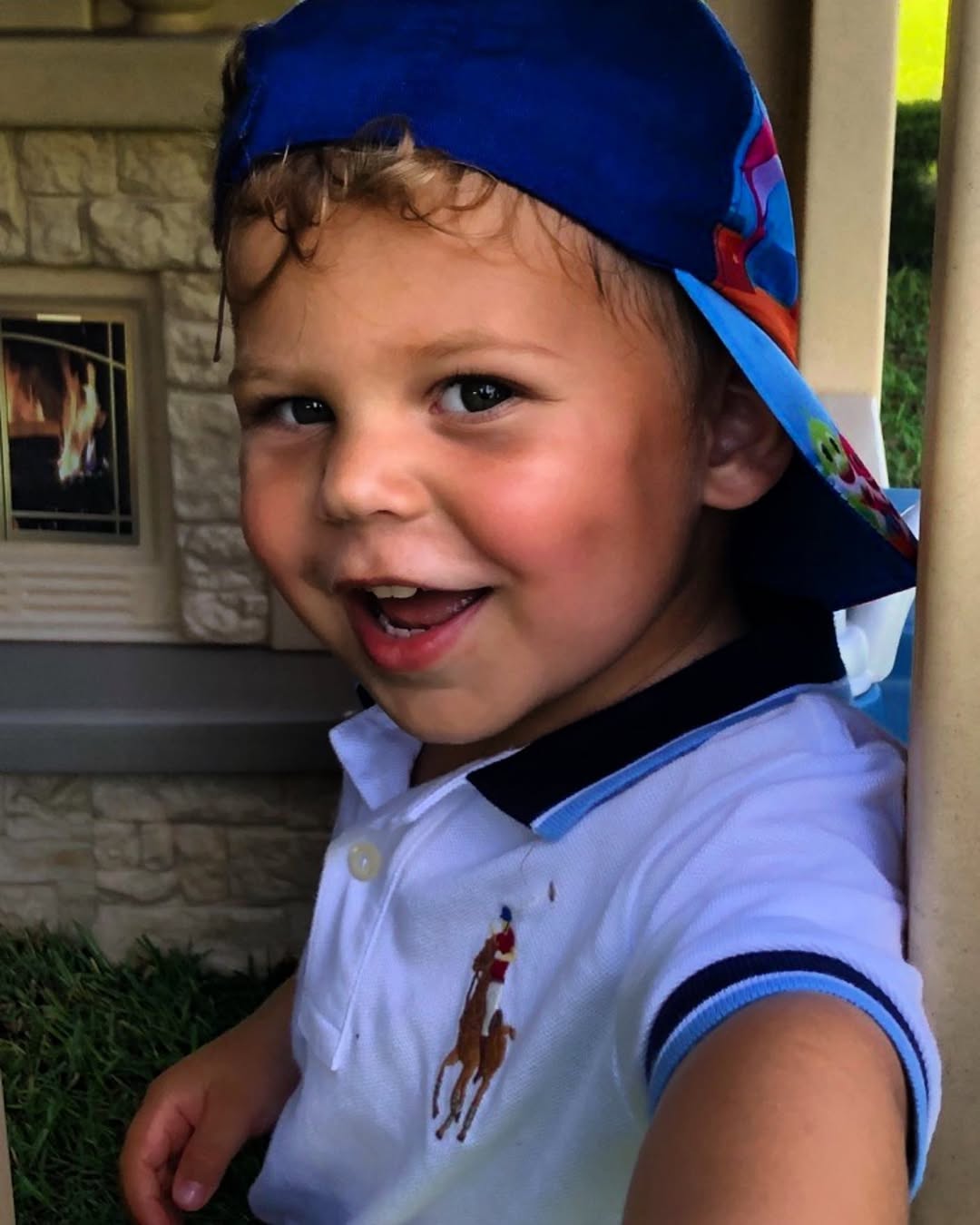 Nicholas Iglesias smiling for the camera, from a post celebrating his third birthday dated December 16, 2020 | Source: Instagram/annakournikova