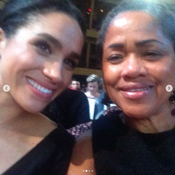 Meghan Markle and Doria Ragland posing for a photo. | Source: Instagram/meghan