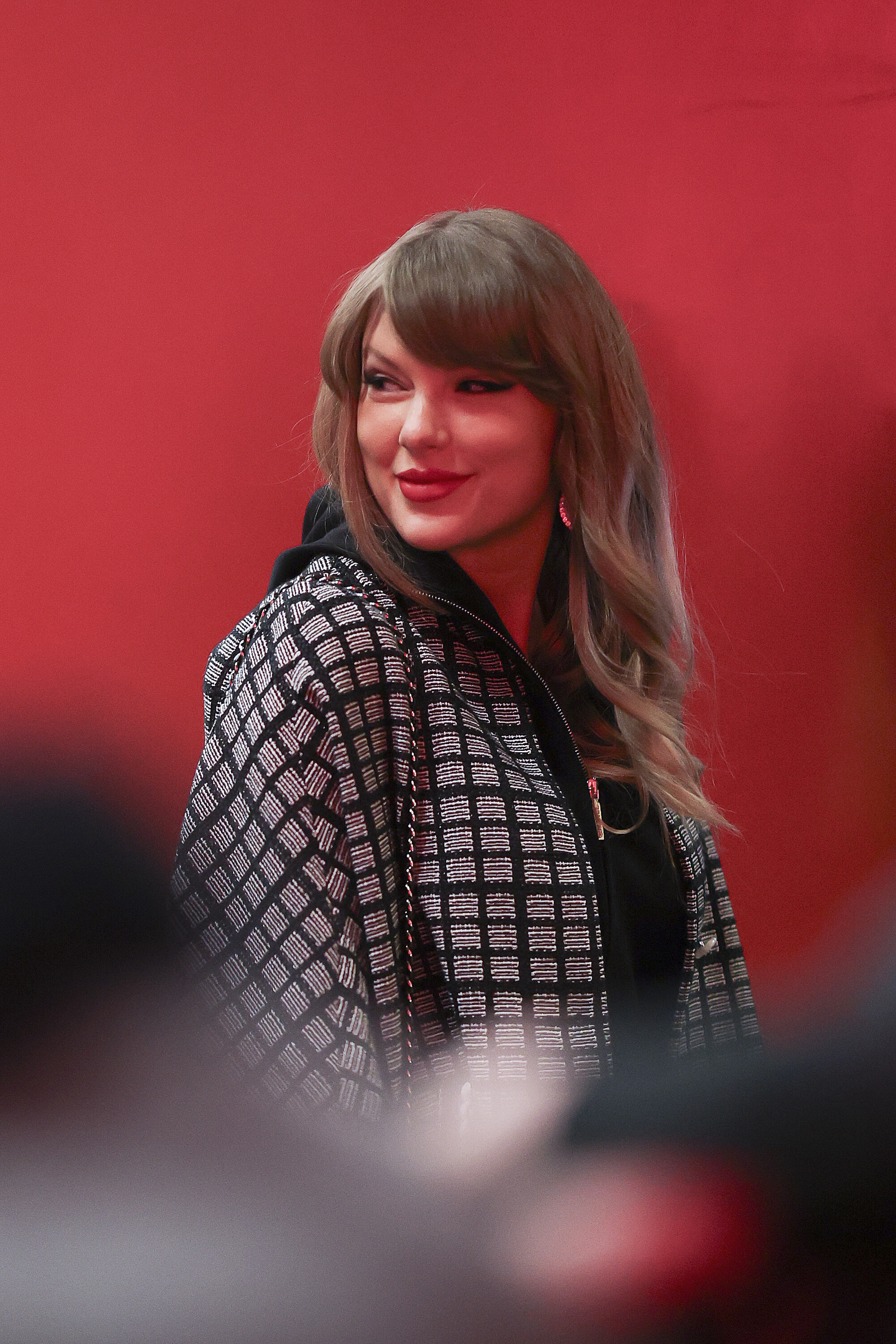 Taylor Swift arrives at GEHA Field at Arrowhead Stadium prior to the NFL football AFC divisional playoff game between the Houston Texans and Kansas City Chiefs on January 18, 2025, in Kansas City, Missouri | Source: Getty Images