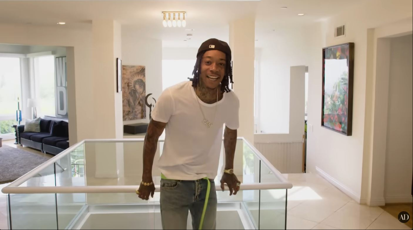Wiz Khalifa gives viewers a look inside his Los Angeles home during a house tour video published on July 16, 2018. | Source: YouTube/Architectural Digest