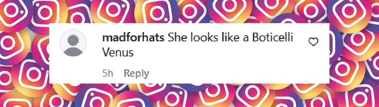 A comment under a post shared on 1 December 2025. | Source: Instagram/hellomag