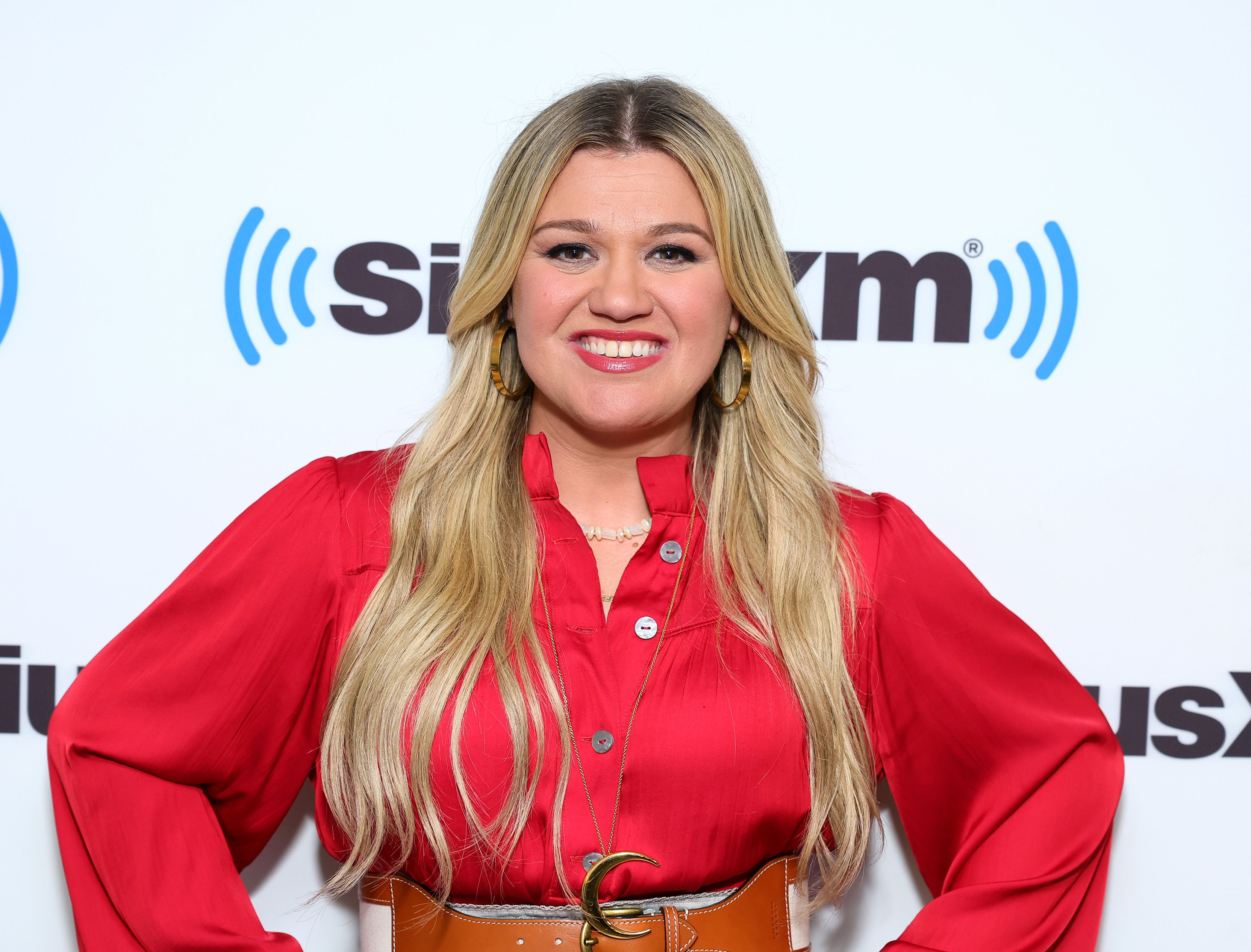 Kelly Clarkson at SiriusXM Studios on June 21, 2023, in New York City. | Source: Getty Images