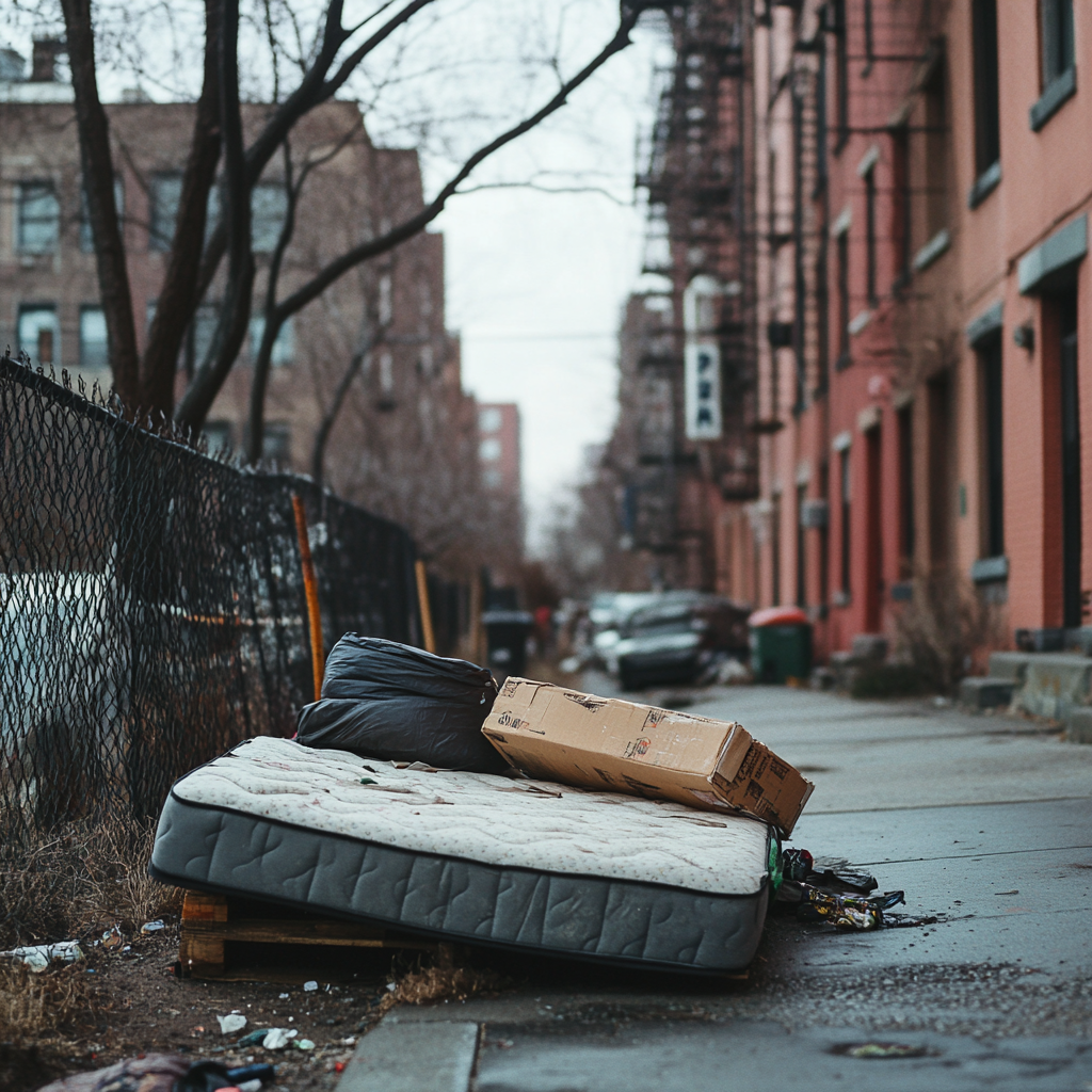 A pile of stuff on the curb | Source: Midjourney