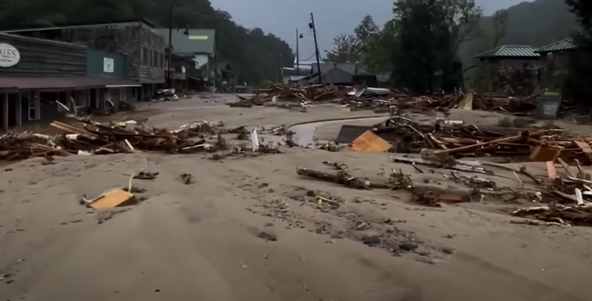 Devastating conditions left by Hurricane Helene in North Carolina | Source: Youtube/New York Post