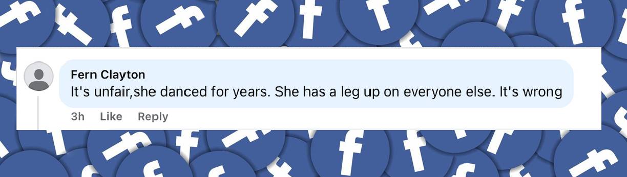 A netizen reacts to Hilaria Baldwin's participation in "Dancing With the Stars," from a post dated September 23, 2025 | Source: Facebook/dancingwiththestars