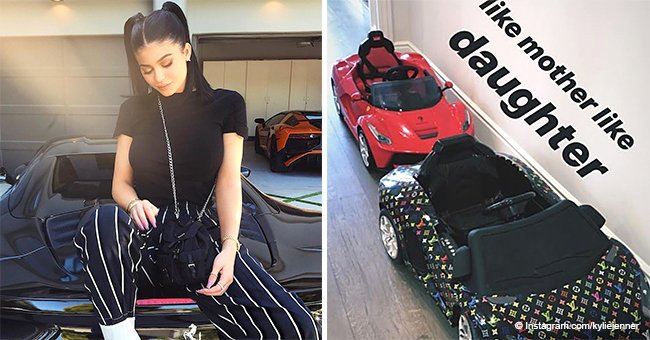 Kylie Jenner gave Stormi a Louis Vuitton-print Lamborghini for Christmas