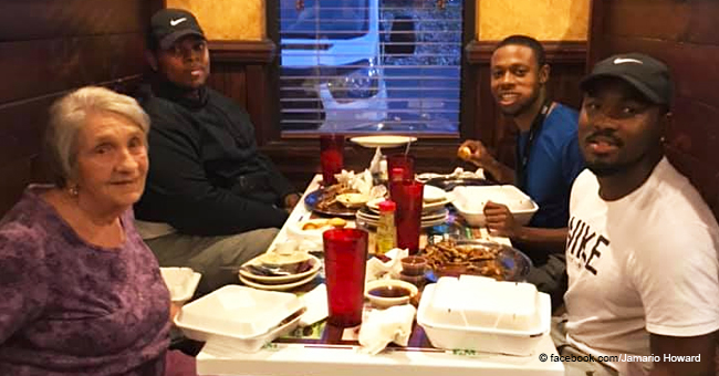 Three Young Men's Act of Kindness Towards an Elderly Widow Dining Alone Goes Viral