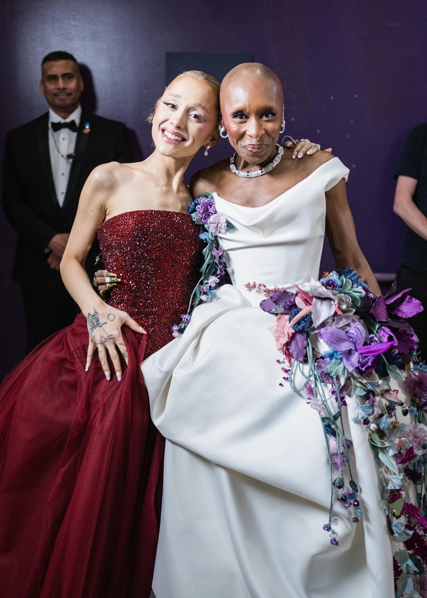 Ariana Grande and Cynthia Erivo in Hollywood, California | Source: Getty Images