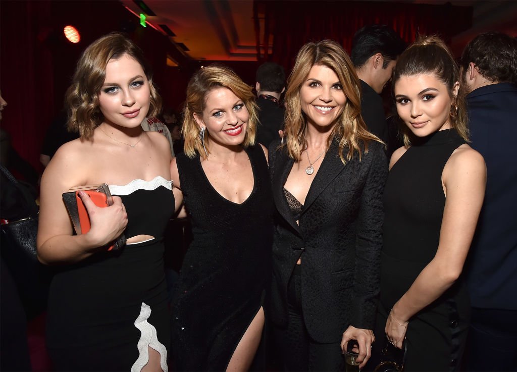 Natasha Bure, Candice Cameron-Bure, Lori Loughlin and Isabella Giannulli attend the Netflix Golden Globes after party | Getty Images