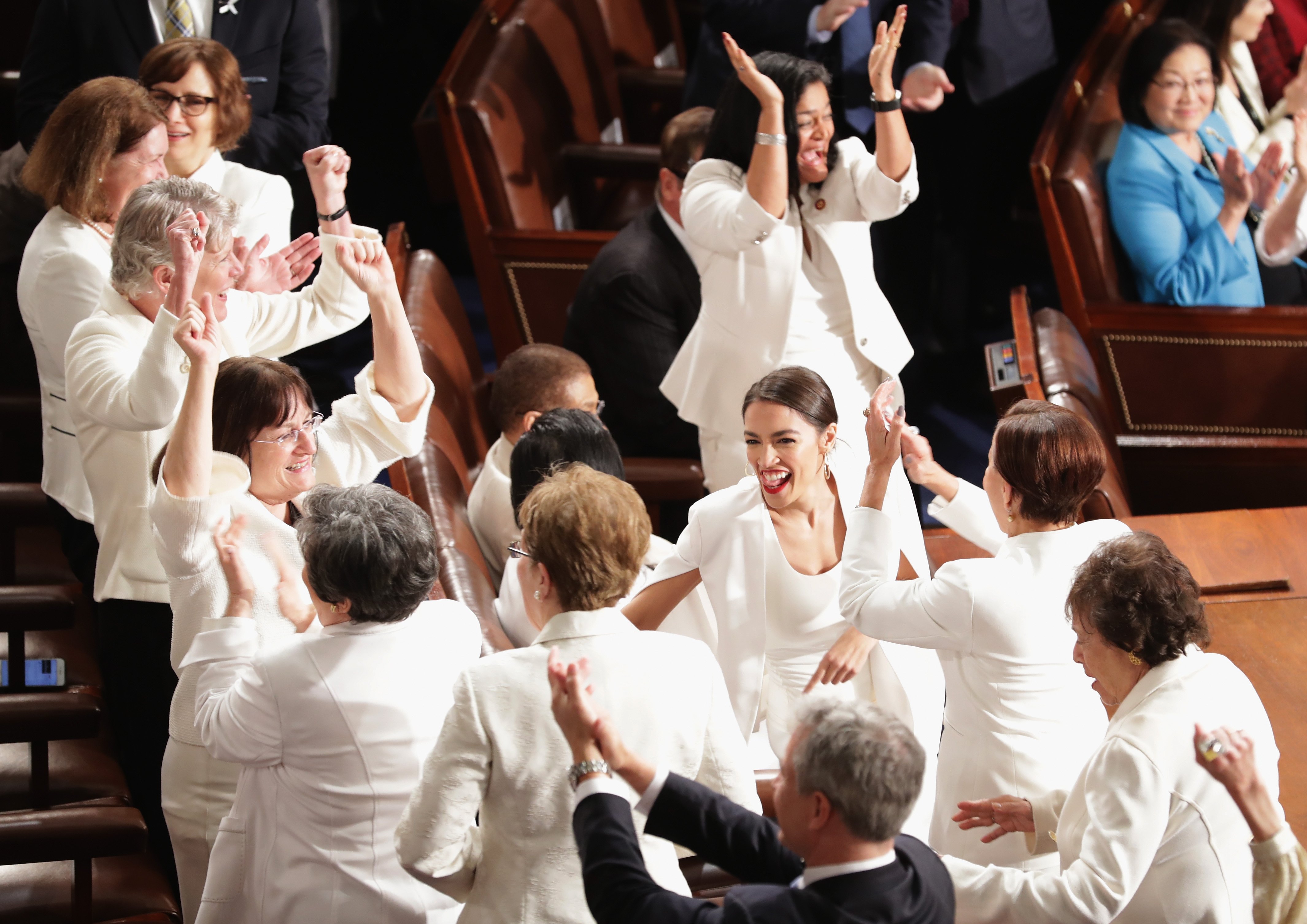 Alexandria Ocasio-Cortez at the State of the Union Speech in February 2019 | Photo: Getty Images