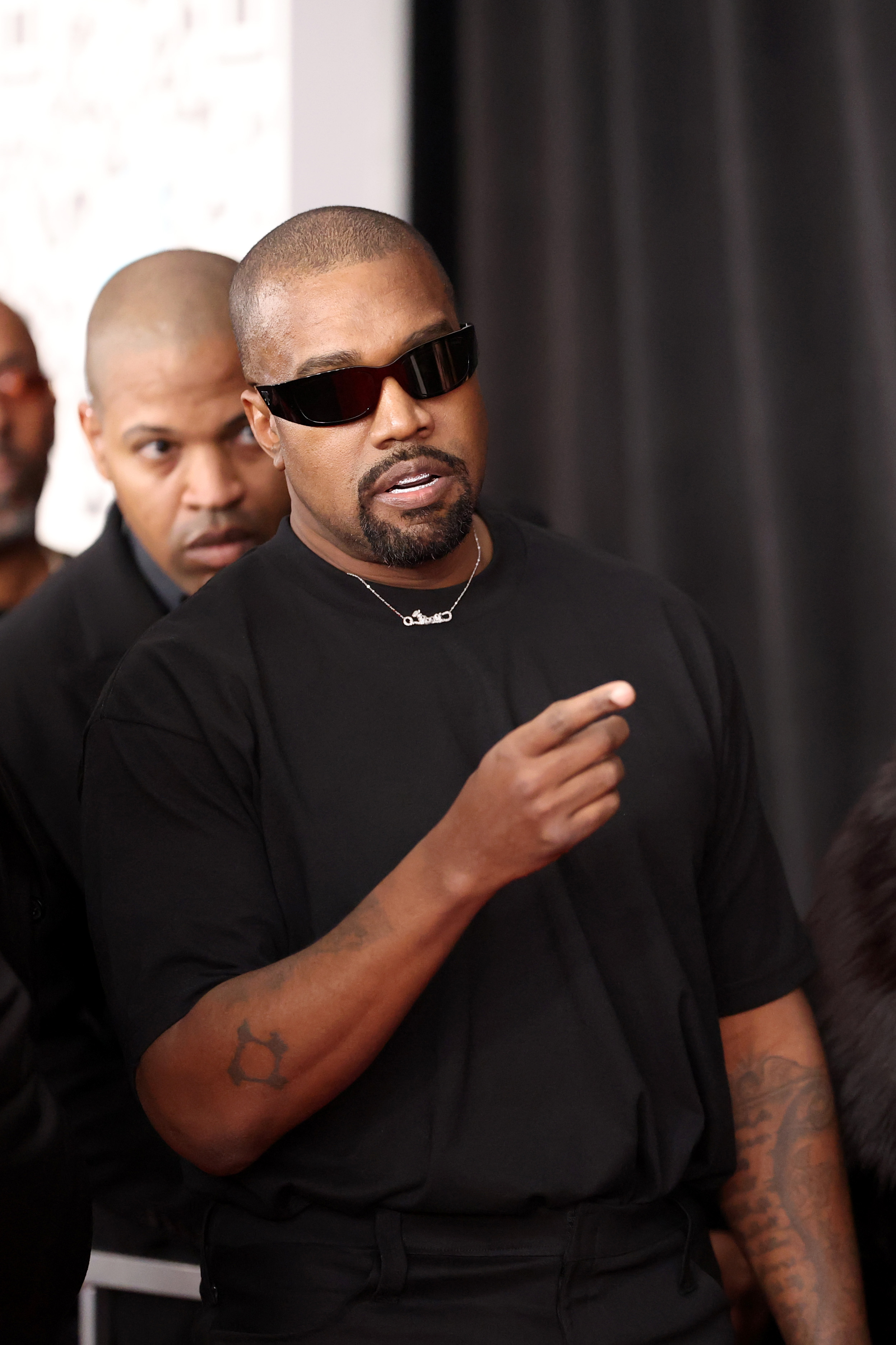 Kanye West arrives at the 67th Annual Grammy Awards on February 2, 2025, in Los Angeles, California. | Source: Getty Images