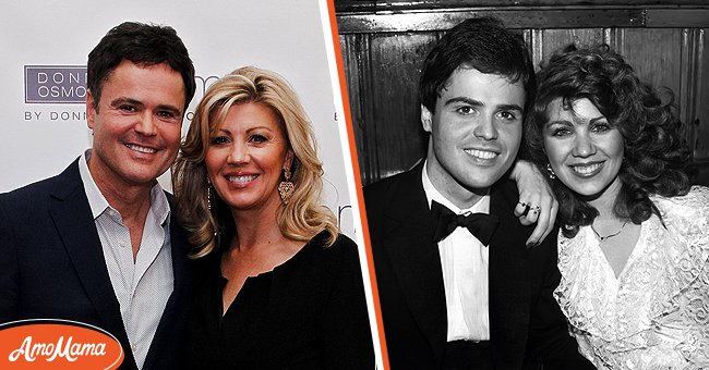 [Left] Donny Osmond and wife Debbie in New York City, circa 1982. [Right] Donny Osmond and Debbie Osmond attend the launch of Donny Osmond Home on September 23, 2013, in New York City. | Photo: Getty Images